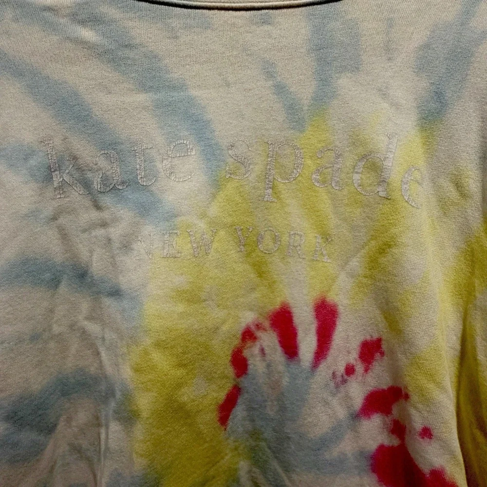 Kate Spade 100% Cotton Tie Dye Lightweight Crewneck  Sweatshirt Pullover Size XS